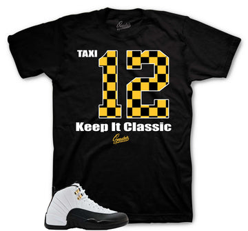 Retro 12 Taxi Shirt - Keep It Classic Service
