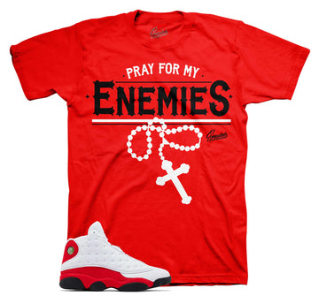 Retro 13 Chicago Shirt - Enemies - Red