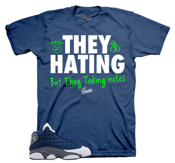 Retro 13 Flint Shirt - They Hating - Navy