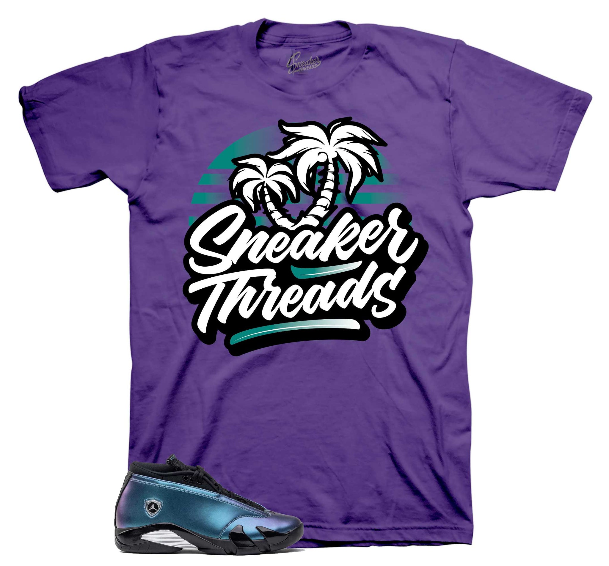 Retro 14 Love Letter Shirt - ST Palms - Purple