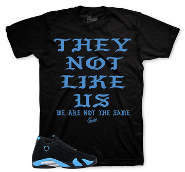 Retro 14 University Blue Shirt - Not Like Us