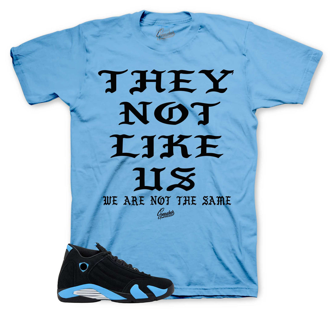 Retro 14 University Blue Shirt - Not Like Us