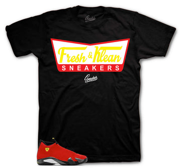 Retro 14 Challenge Red Shirt - Fresh Klean - Black