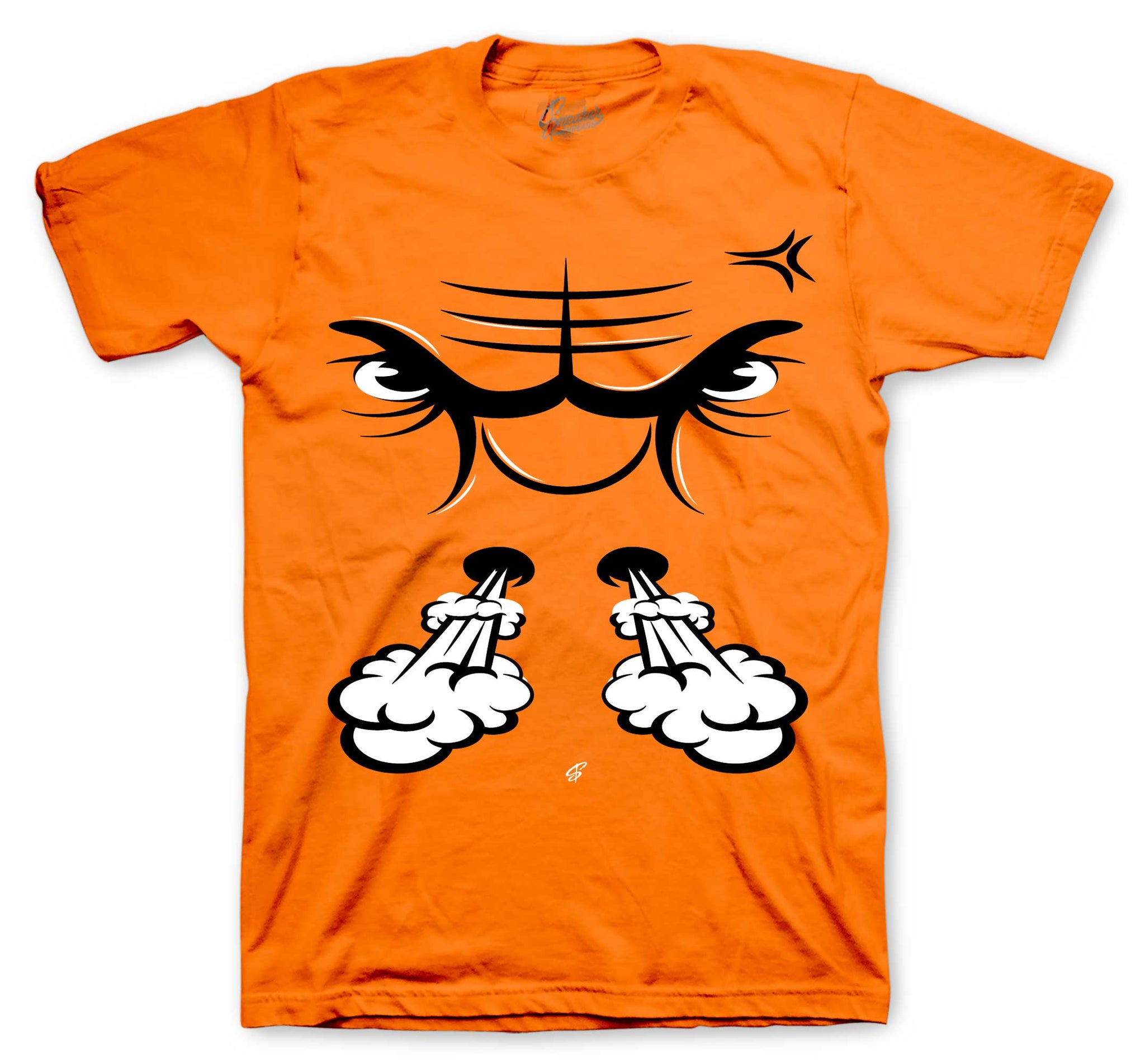 Retro 1 Shattered Backboard Shirt - Raging Face - Orange