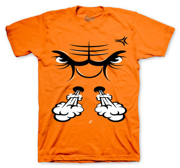 Retro 1 Shattered Backboard Shirt - Raging Face - Orange