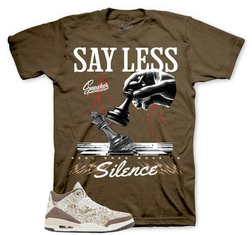 Retro 3 Laser Palomino Shirt - Say Less - Brown