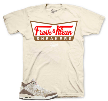 Retro 3 Laser Palomino Shirt - Fresh Klean - Sail