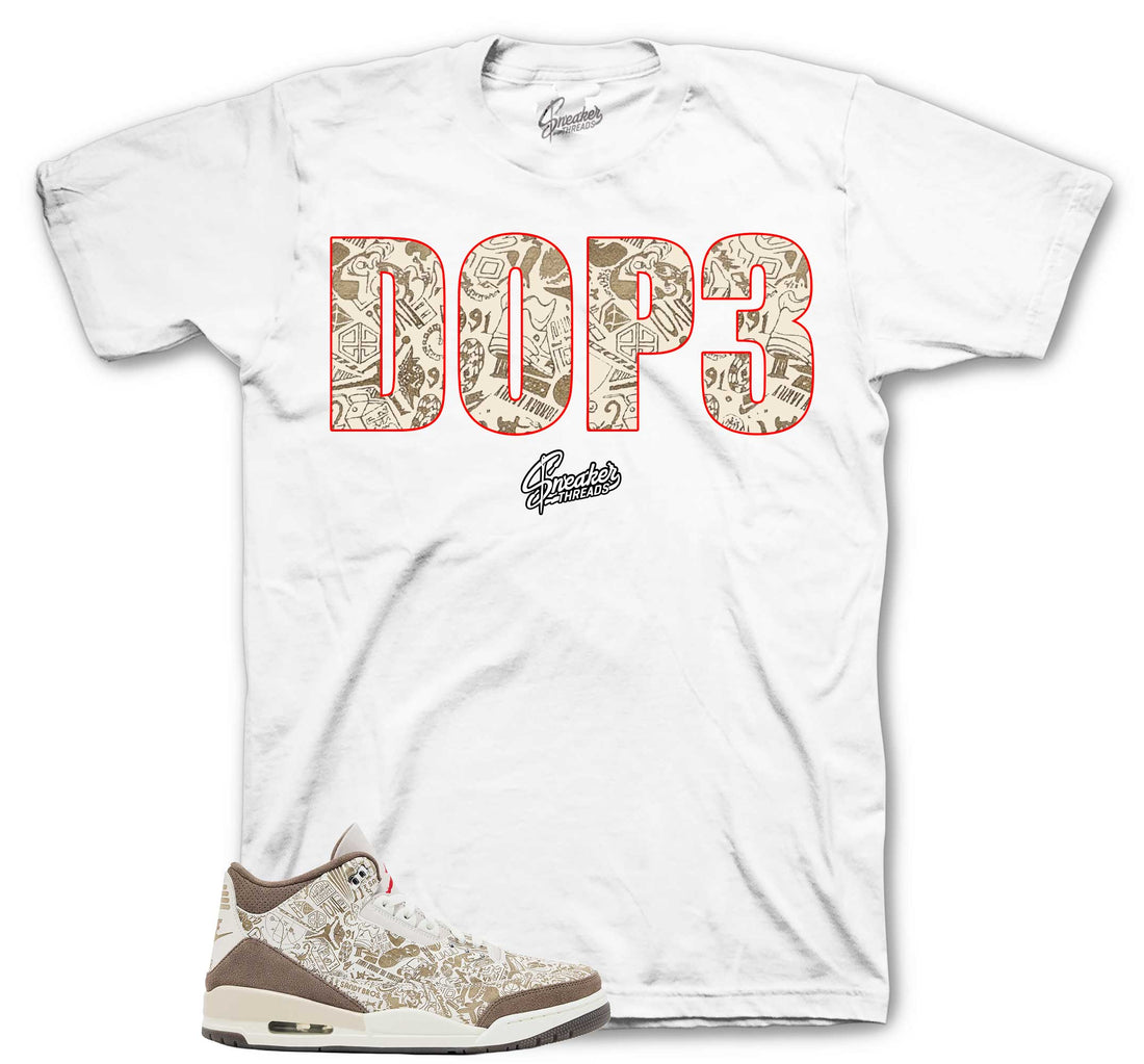 Retro 3 Laser Palomino Shirt - D3 Fresh