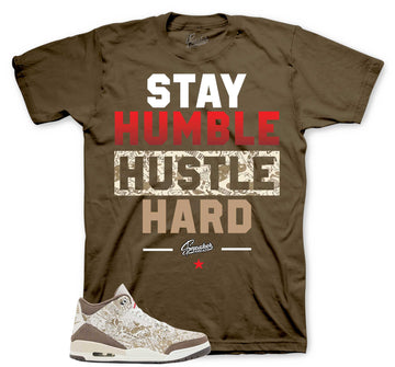 Retro 3 Laser Palomino Shirt - Stay Humble - Brown