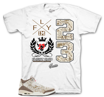 Retro 3 Laser Palomino Shirt - Flight Crest