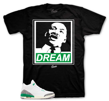Retro 3 Lucky Green Shirt - Dream - Black