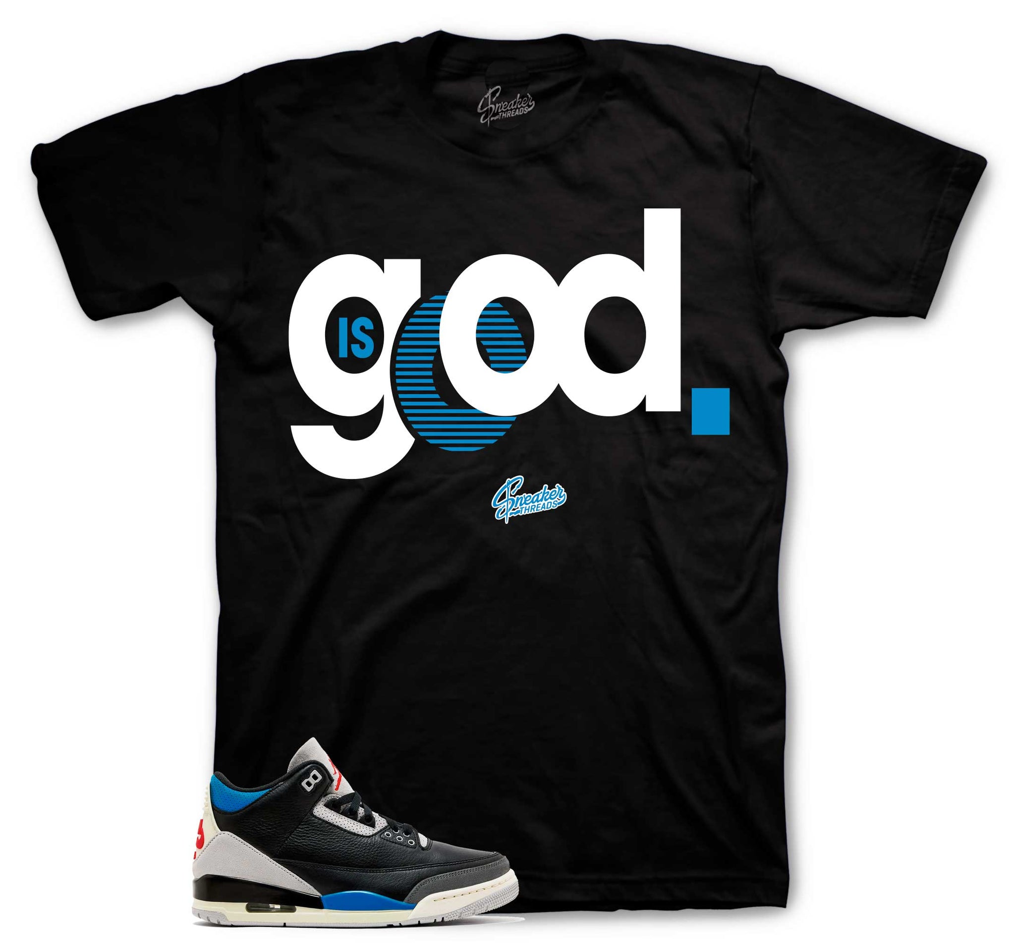 Retro 3 Rare Air Shirt - God is Good - Black