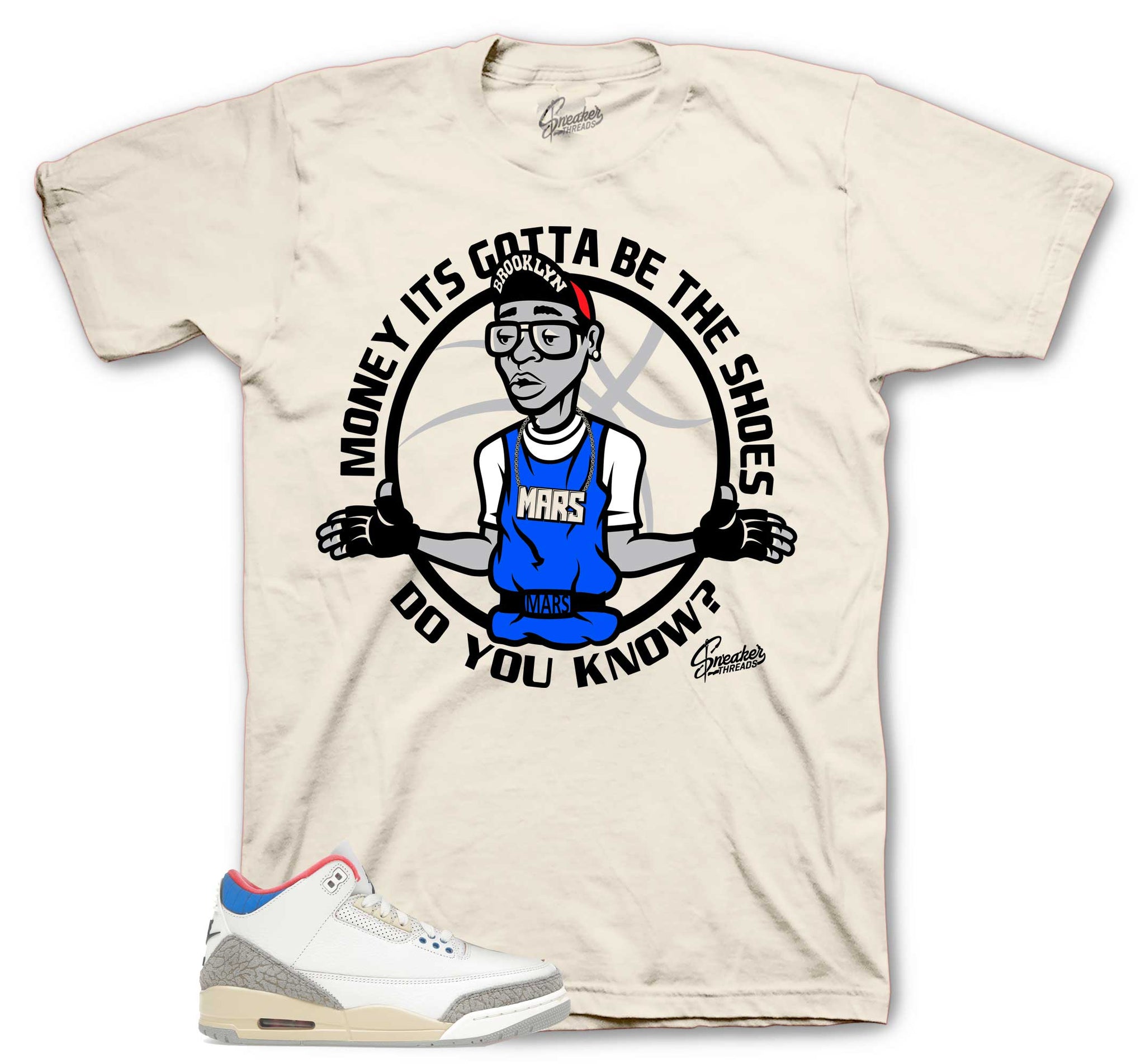 Retro 3 Seoul Shirt - Gotta Be Shoes - Sail