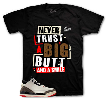 Retro 3 Worlds Best Shirt - Never Trust - Black