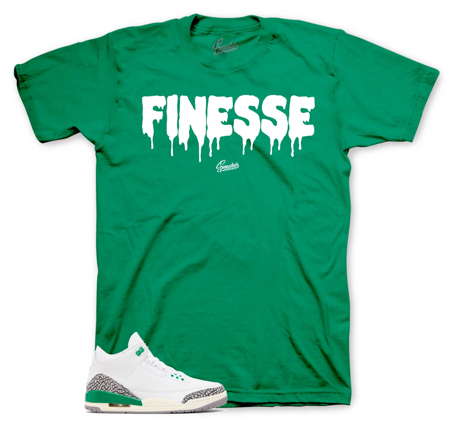 Retro 3 Lucky Green Shirt - Finesse - Green