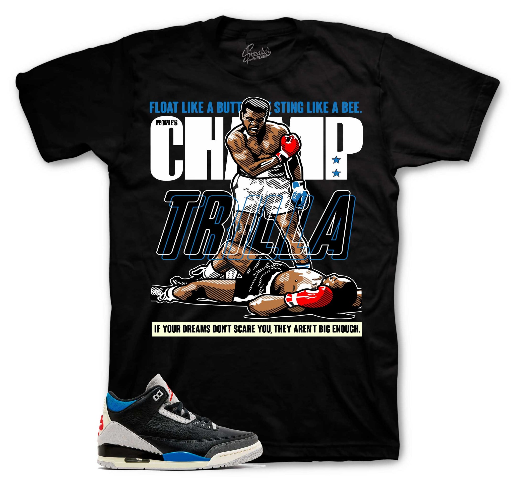 Retro 3 Rare Air Shirt - Champ - Black