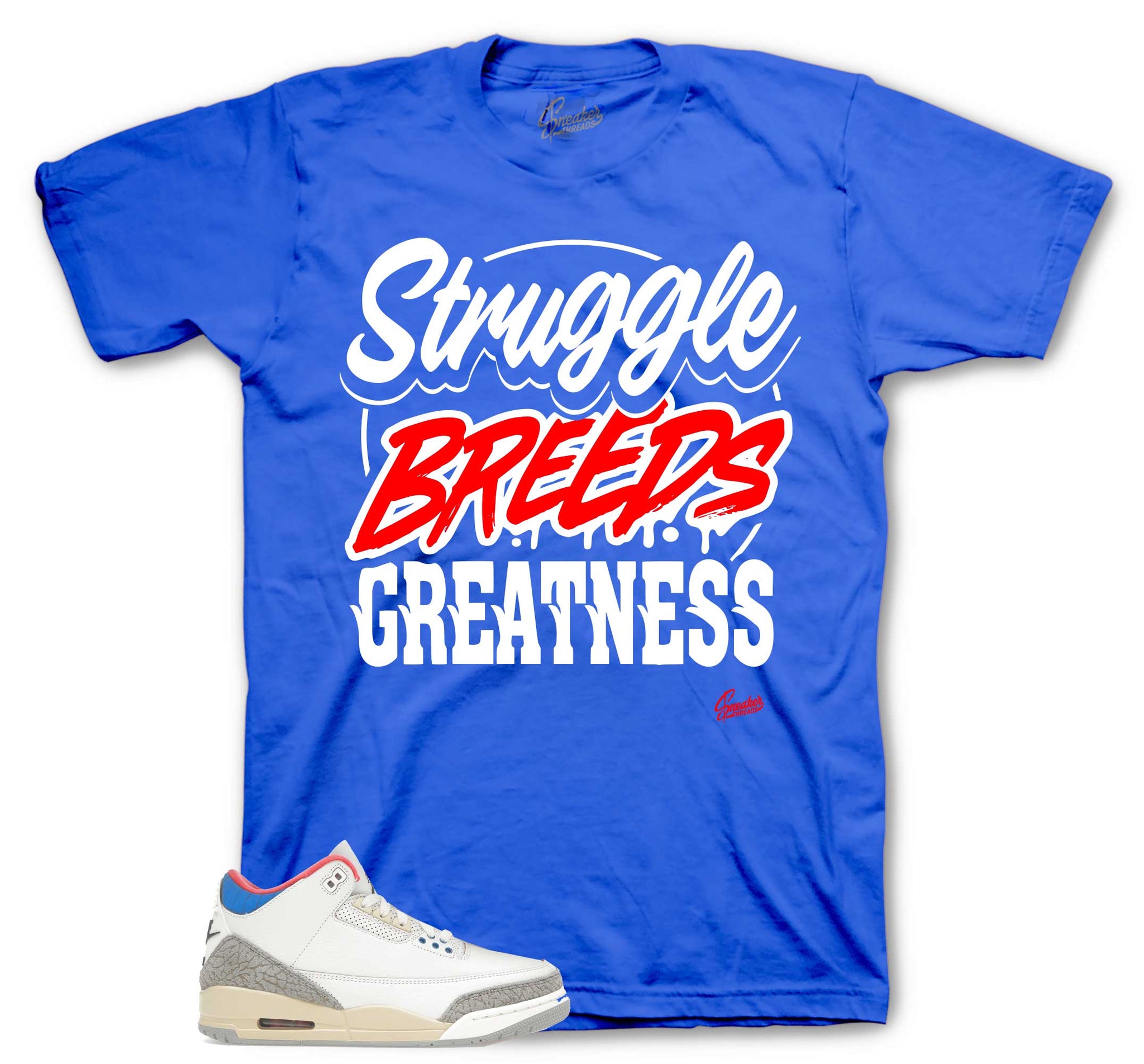 Retro 3 Seoul Shirt - Struggle Breeds - Blue