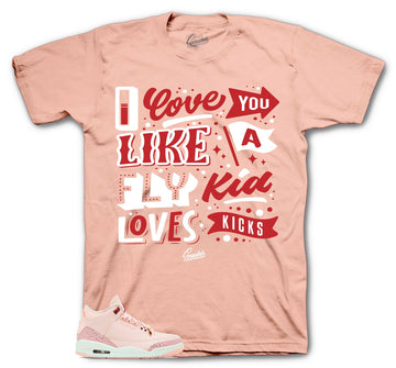 Retro 3 Valentines Day Shirt - Love Kicks