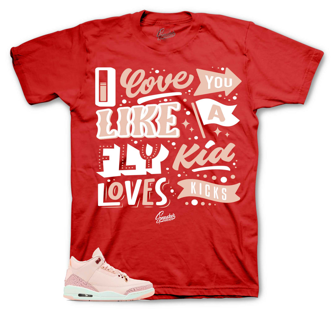 Retro 3 Valentines Day Shirt - Love Kicks