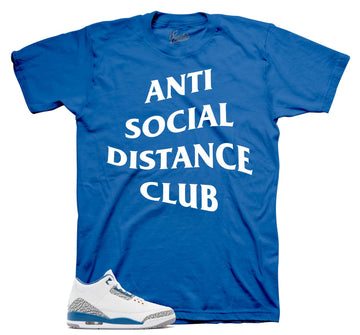 Retro 3 Wizards Shirt - Social Distance - True Blue