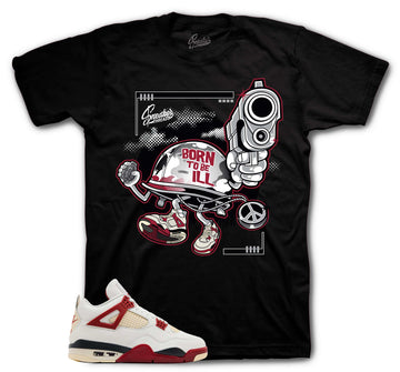 Retro 4 Brick After Brick Shirt - Born ill - Black