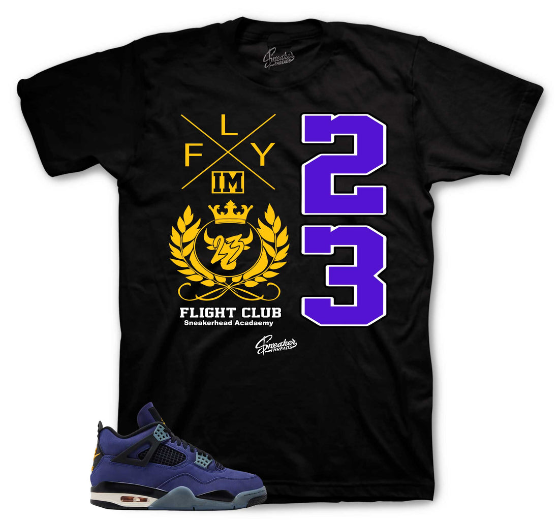 Retro 4 Imperial Purple Shirt - Flight Crest