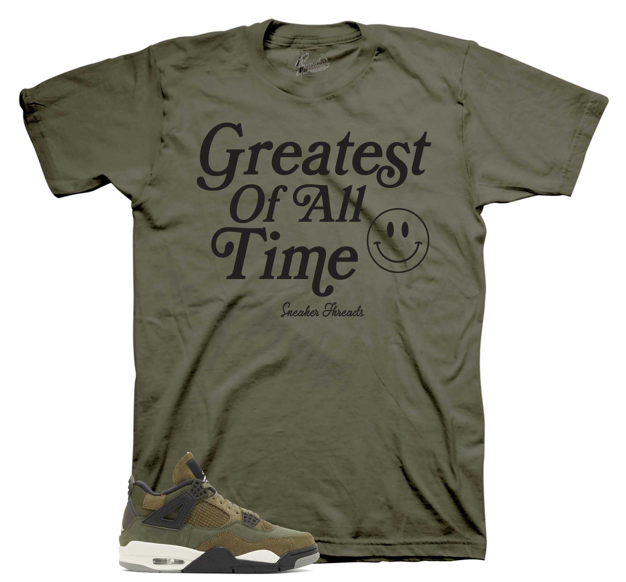 Retro 4 Craft Olive Shirt -  Goat - Military Green