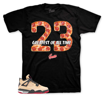 Retro 4 Pizza Shirt - Two Three - Black