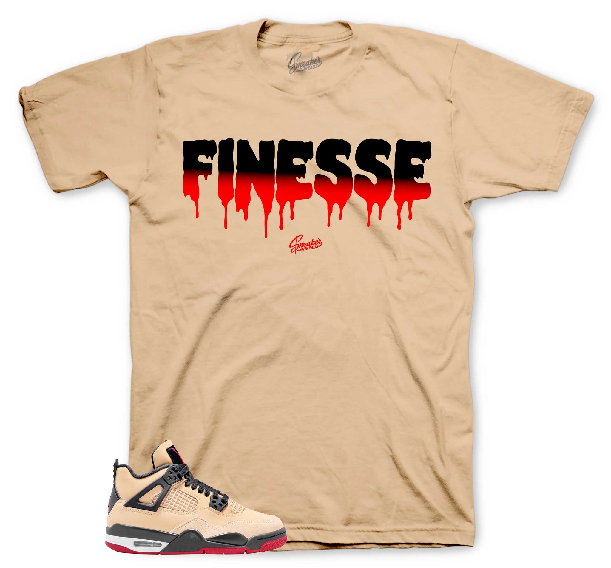 Retro 4 Pizza Shirt - Finesse - Tan