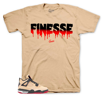 Retro 4 Pizza Shirt - Finesse - Tan