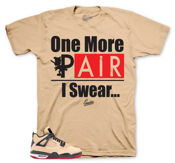 Retro 4 Pizza Shirt - One More Pair - Tan