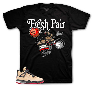 Retro 4 Pizza Shirt - Fly Kicks - Black