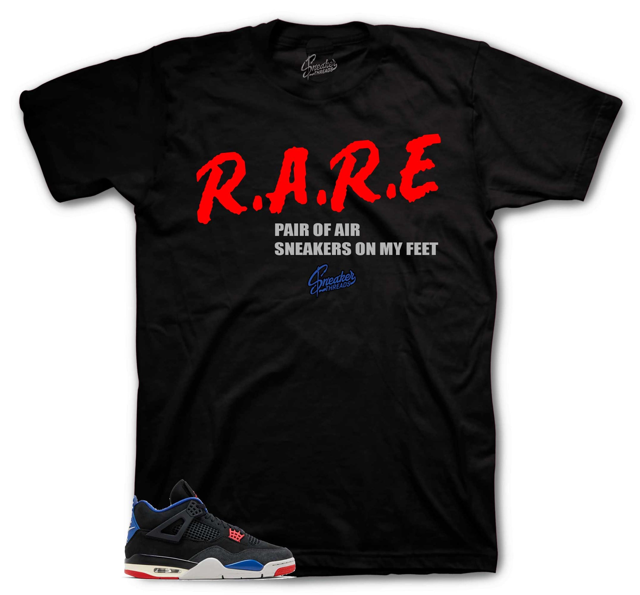 Retro 4 Rare Air Shirt - Rare Pair - Black