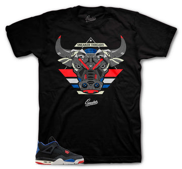 Retro 4 Rare Air Shirt - War Bully - Black