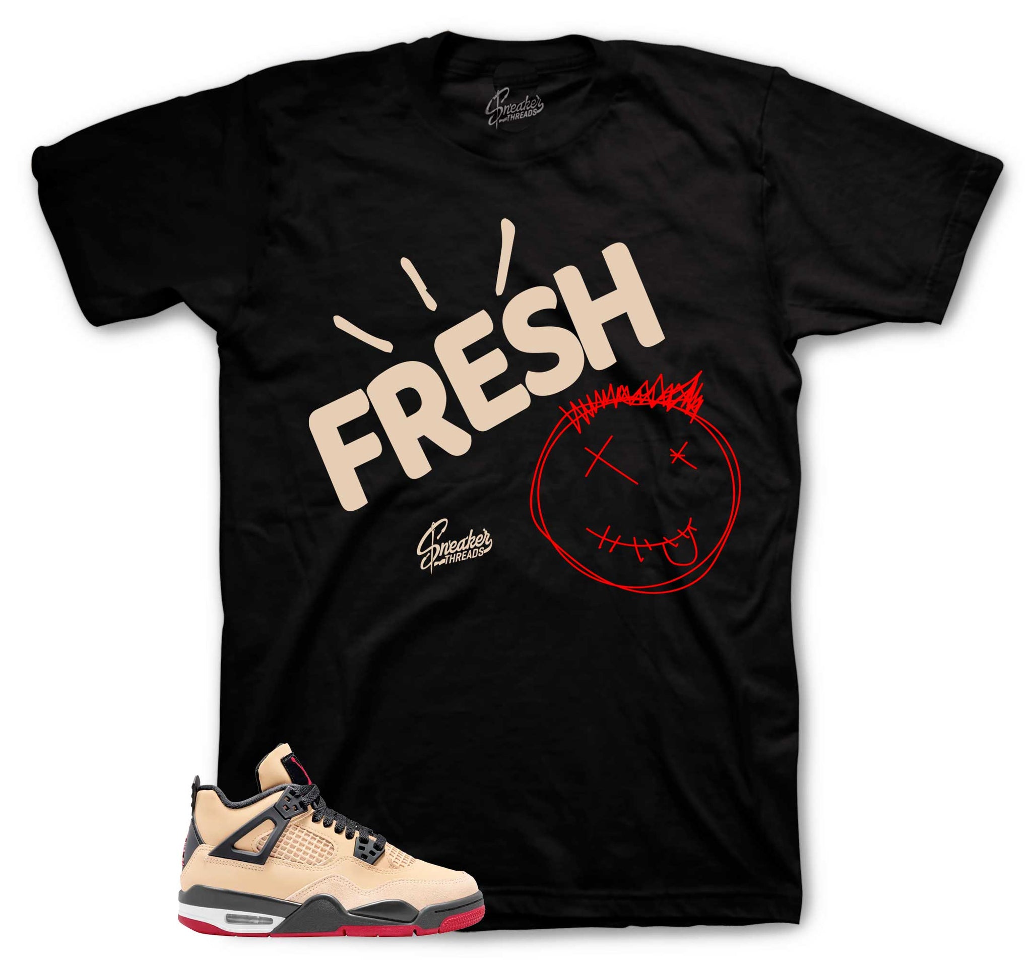 Retro 4 Pizza Shirt - Fresh - Black