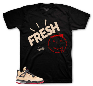 Retro 4 Pizza Shirt - Fresh - Black