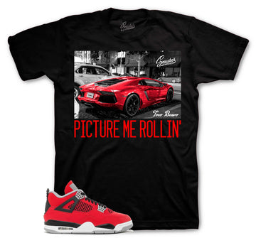 Retro 4 Toro Bravo Shirt - Picture Me Rollin - Black