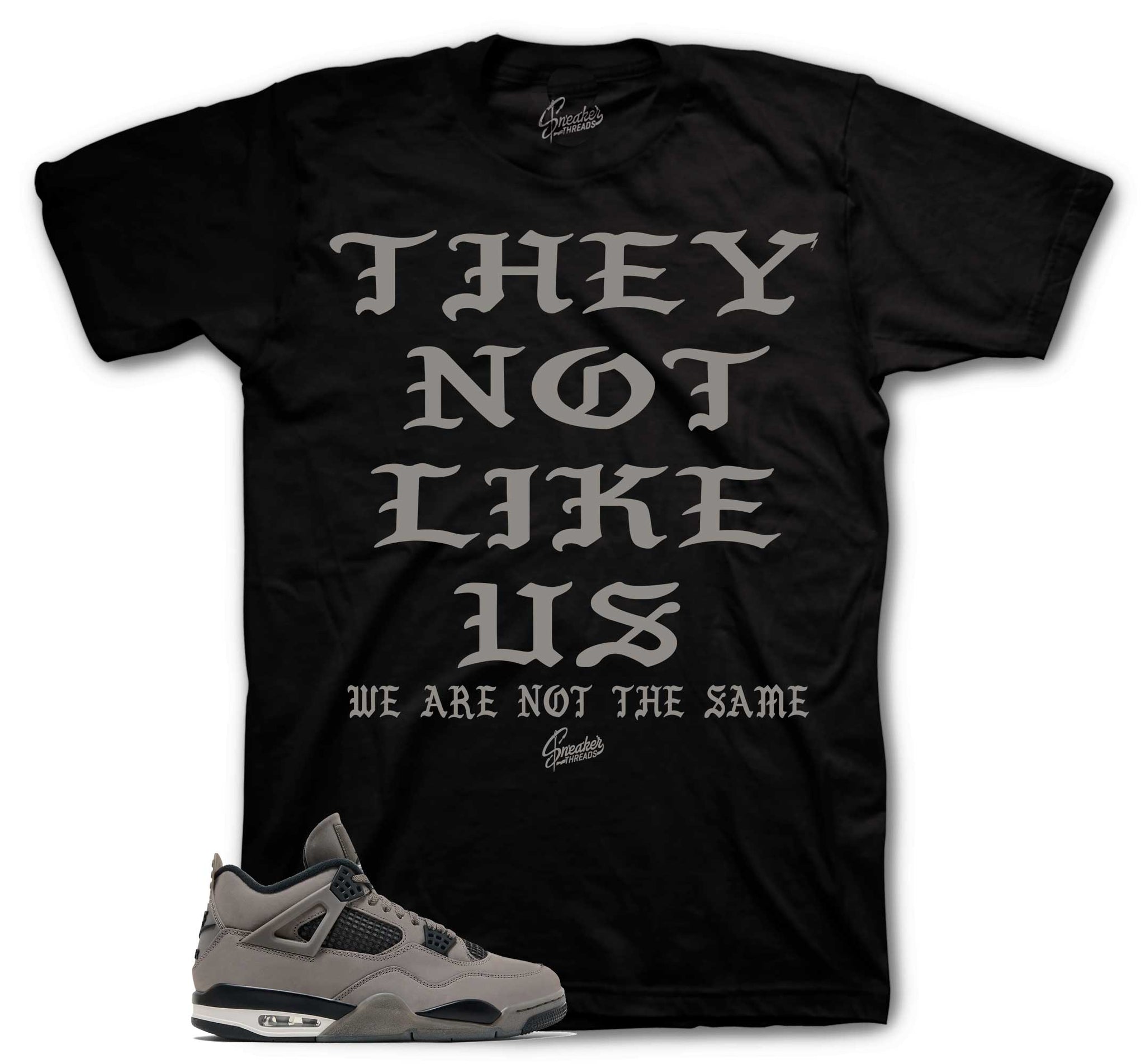 Retro 4 Cave Stone Shirt - Not Like Us - Black