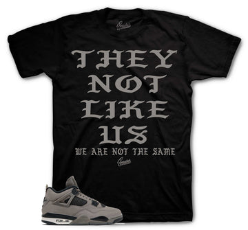Retro 4 Cave Stone Shirt - Not Like Us - Black