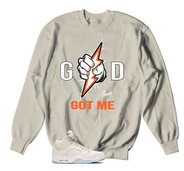 Retro 5 Craft Sweater - God Got Me - Sand