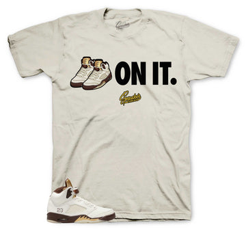 Retro 5 Earth Golden Ticket Shirt - On it - Sail