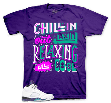 Retro 5 Grapes Shirt - Relaxin - Purple