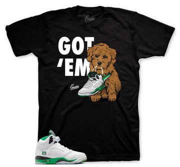 Retro 5 Lucky Green Shirt - Got Em - Black