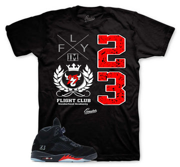 Flight Crest T-Shirt | Matches Jordan 5 Halloween