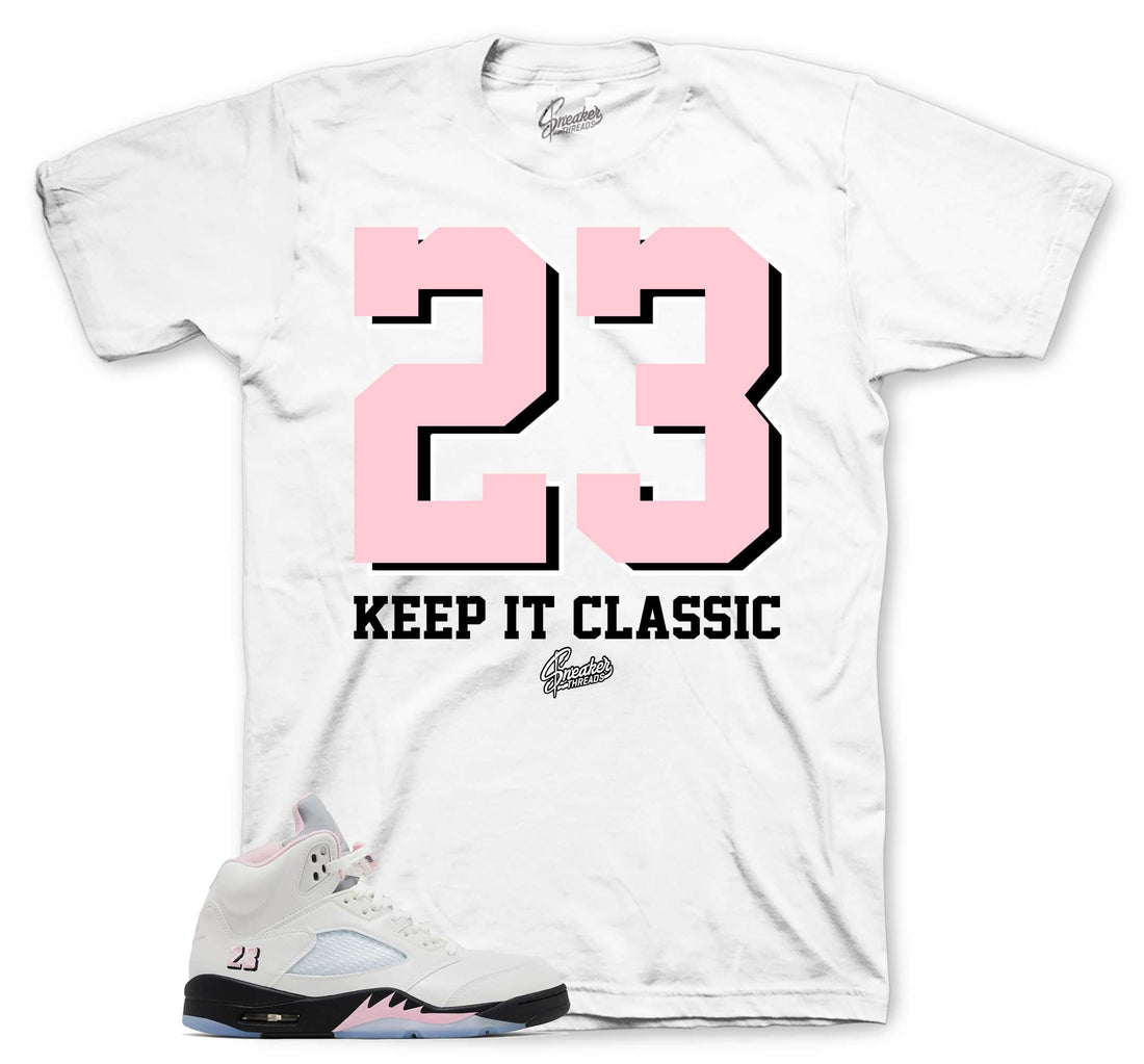 Retro 5 Soft Pink Shirt - Keep it Classic