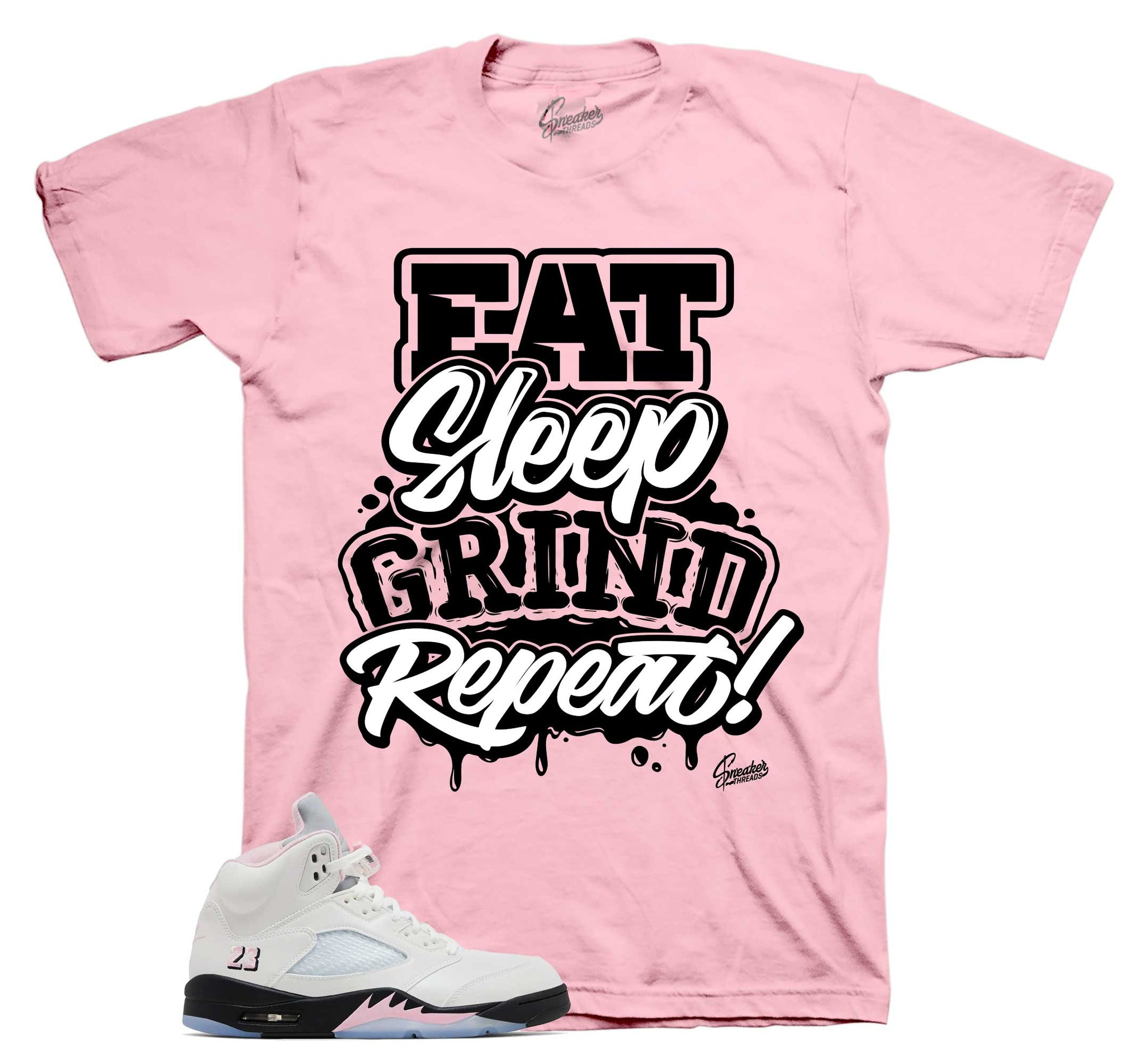 Retro 5 Soft Pink Shirt - Daily Routine - Soft pink