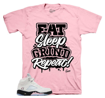 Retro 5 Soft Pink Shirt - Daily Routine - Soft pink