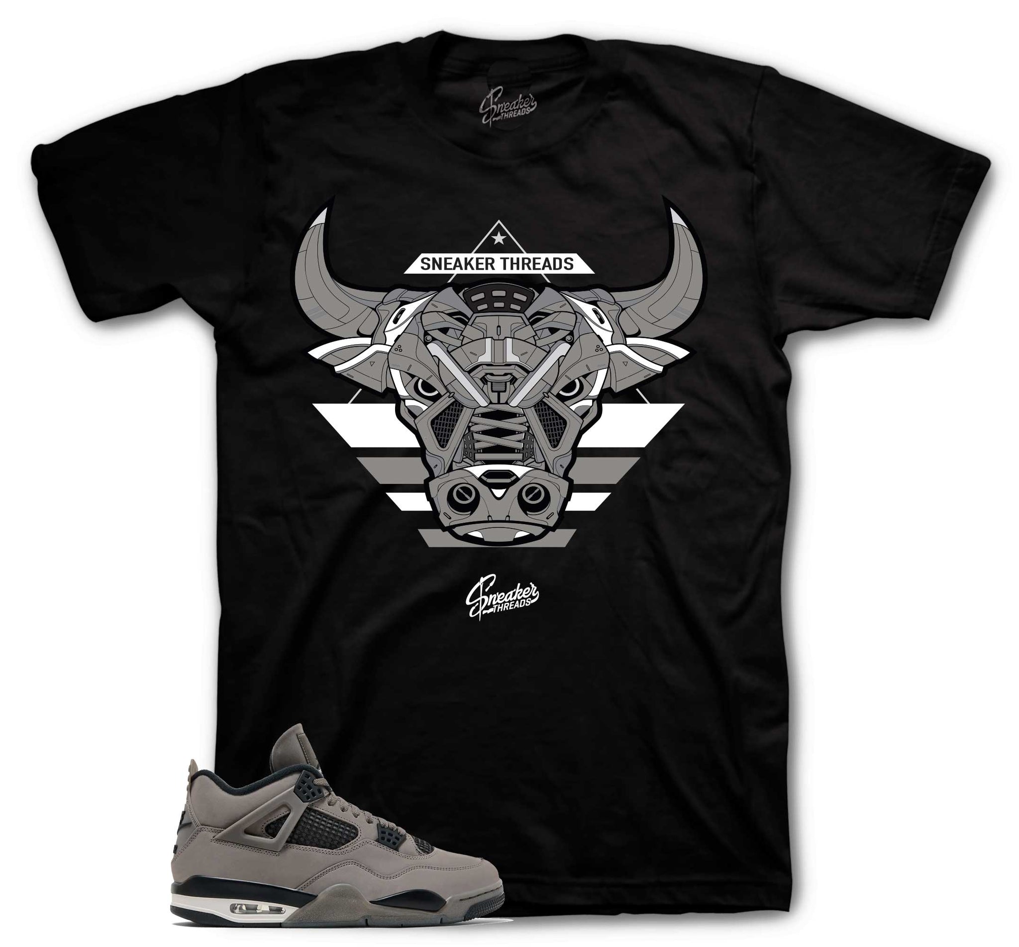 Retro 4 Cave Stone Shirt - War Bully - Black