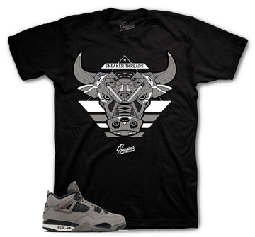 Retro 4 Cave Stone Shirt - War Bully - Black