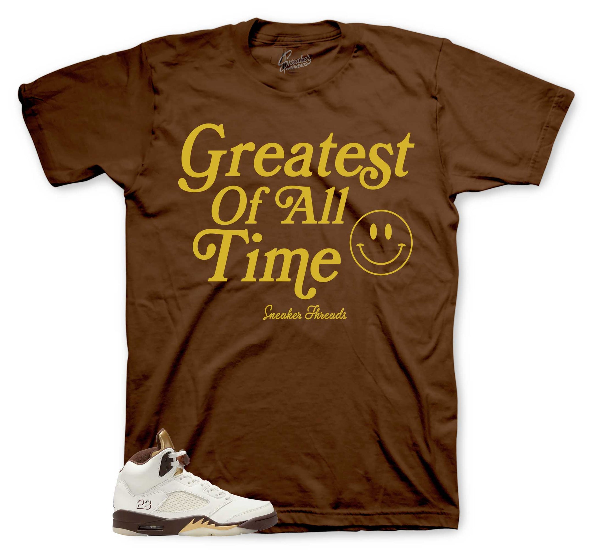 Retro 5 Earth Golden Ticket Shirt - Goat - Brown